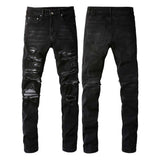 American Street Ripped Slim Fit Stretch Cotton Jeans