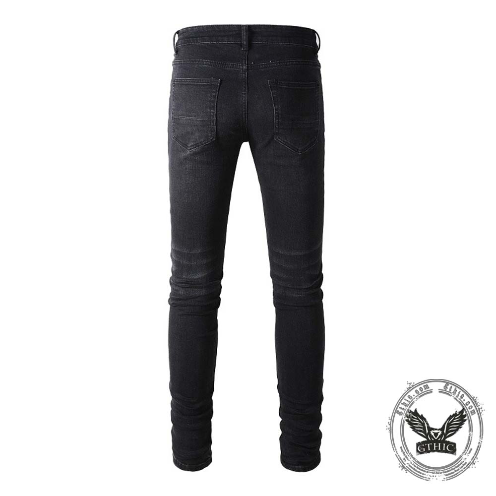 American Street Ripped Slim Fit Stretch Cotton Jeans