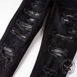 American Street Ripped Slim Fit Stretch Cotton Jeans