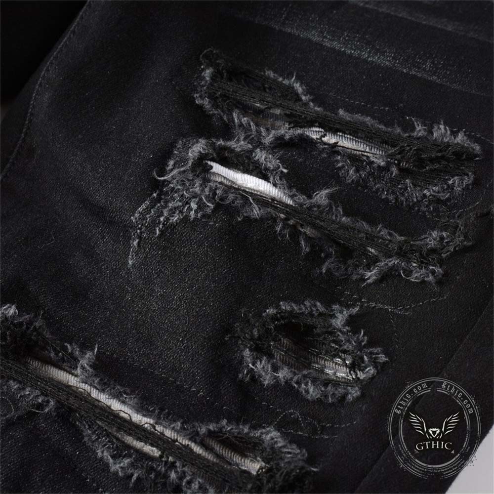 American Street Ripped Slim Fit Stretch Cotton Jeans