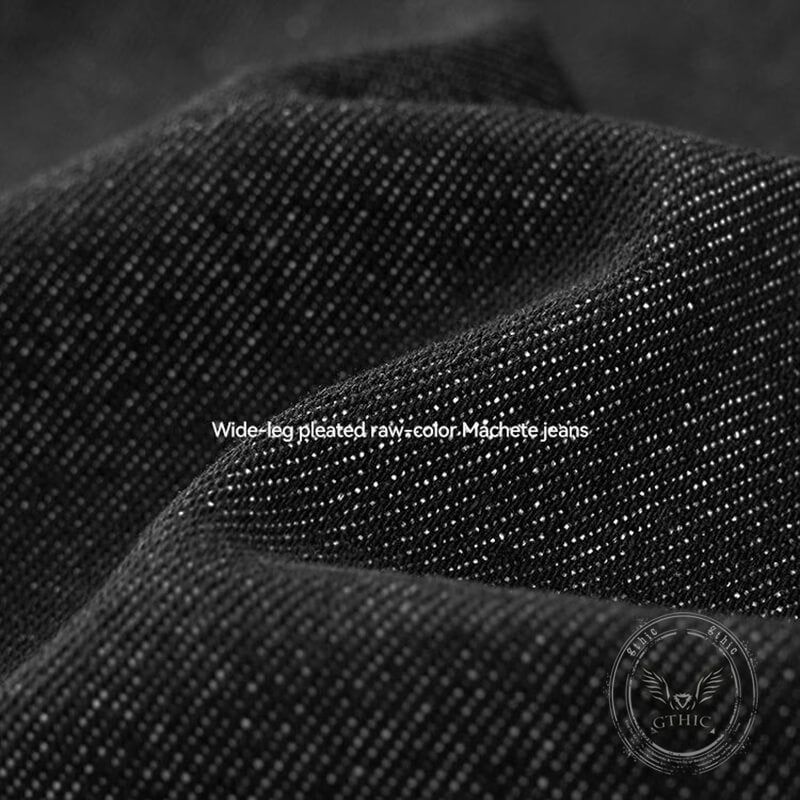 Pantalon Punk Homme en Coton Imprimé Crâne Patch