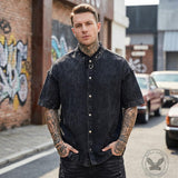 American Street Studs Distressed Loose-Fit T-Shirt | Gthic.com