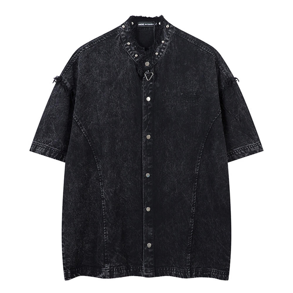 American Street Studs Distressed Loose-Fit T-Shirt | Gthic.com