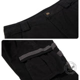 Pantaloni punk da uomo in cotone con stampa teschio patch