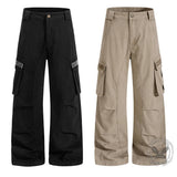 Pantaloni punk da uomo in cotone con stampa teschio patch