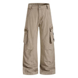Pantaloni punk da uomo in cotone con stampa teschio patch