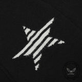 American Style Bunny Ear Star Hooded Sweater Cardigan