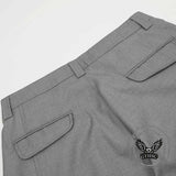 American Style Solid Color Wide-Leg Scimitar Pants