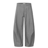 American Style Solid Color Wide-Leg Scimitar Pants | Gthic.com