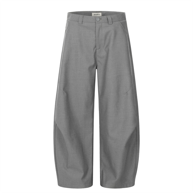 American Style Solid Color Wide-Leg Scimitar Pants | Gthic.com