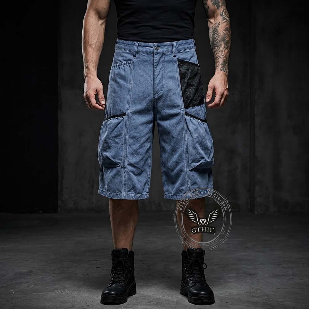 American Vintage Loose Multi-Pocket Cargo Shorts | Gthic.com