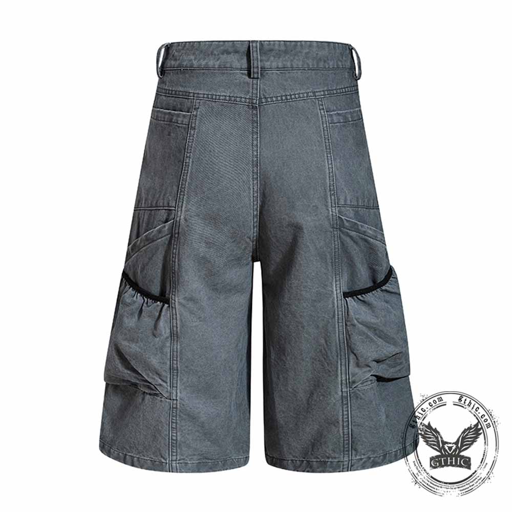 American Vintage Loose Multi-Pocket Cargo Shorts