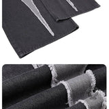 American Wasteland-Style Patchwork Distressed Wide-Leg Jeans