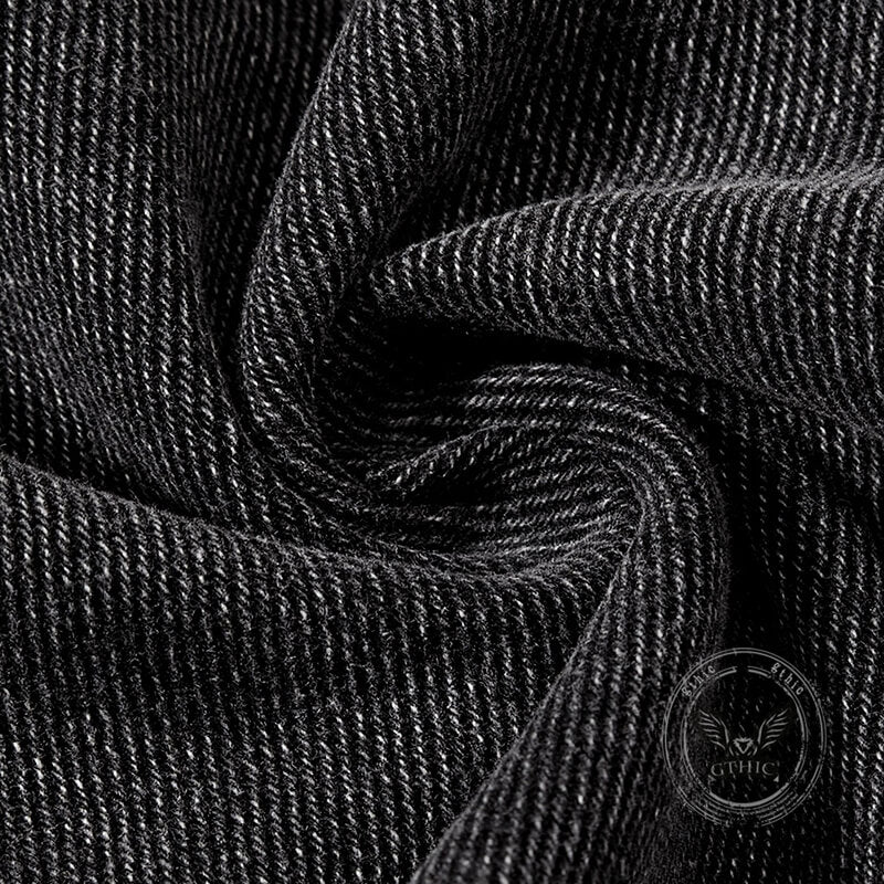 American Y2K Washed Distressed Straps Wide-Leg Jeans | Gthic.com