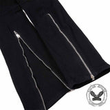 American Y2K Zipper Design Vintage Flared Jeans