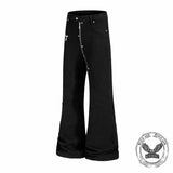 American Y2K Zipper Design Vintage Flared Jeans