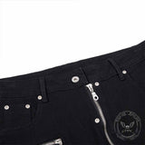 American Y2K Zipper Design Vintage Flared Jeans