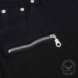 American Y2K Zipper Design Vintage Flared Jeans