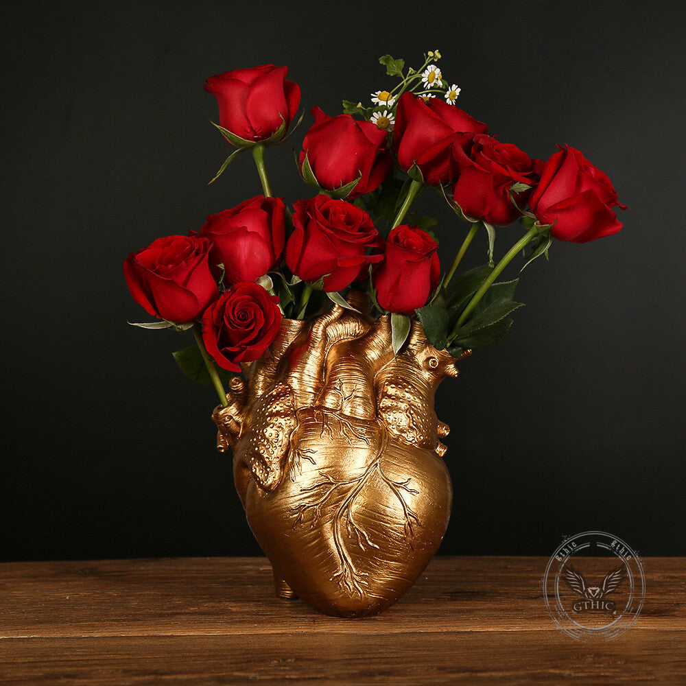 Anatomical Heart Shape Resin Multi-Functional Vase