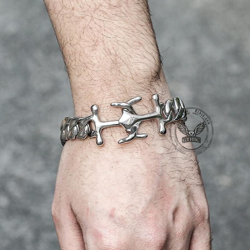 Anchor Cuban Chain Stainless Steel Marine Bracelet