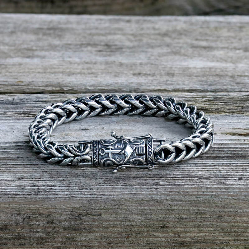 Anchor Stainless Steel Marine Bracelet | Gthic.com