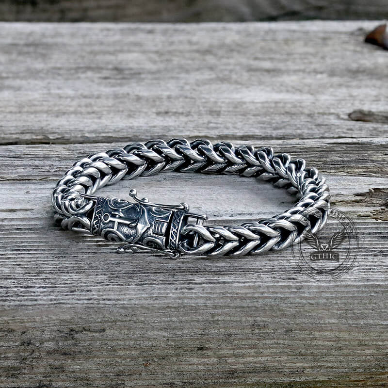 Anchor Stainless Steel Marine Bracelet | Gthic.com