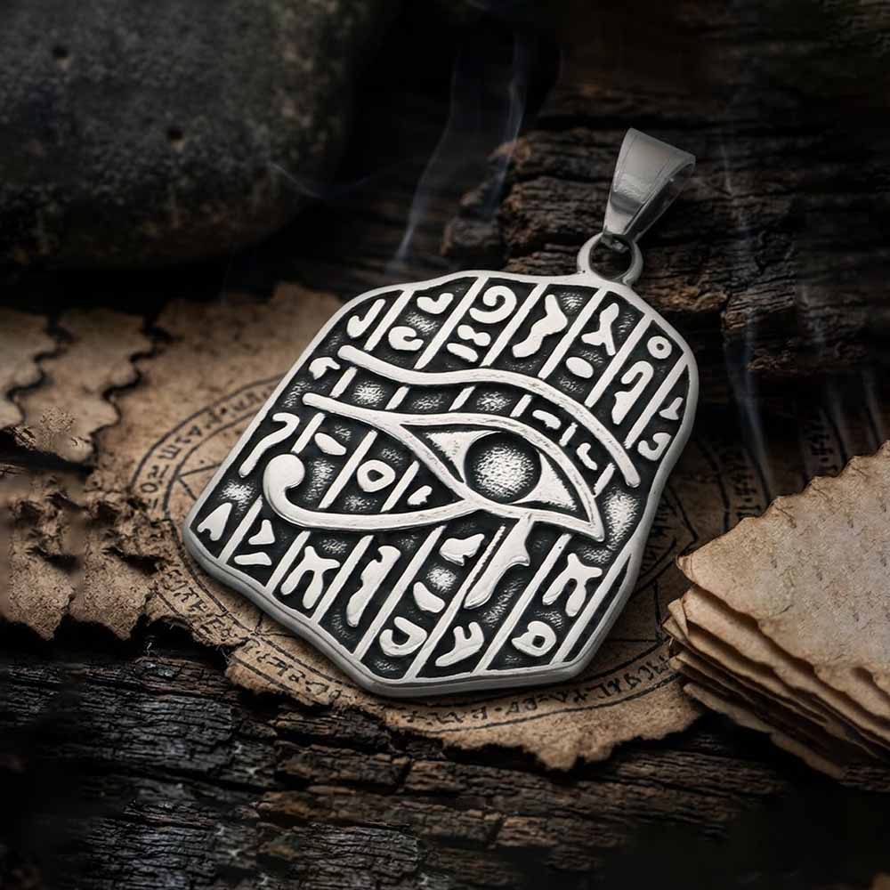 Ancient Egyptian Eye of Horus Stainless Steel Pendant | Gthic.com