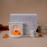 Angel Fireplace Crystal Aromatherapy Night Light Figurine