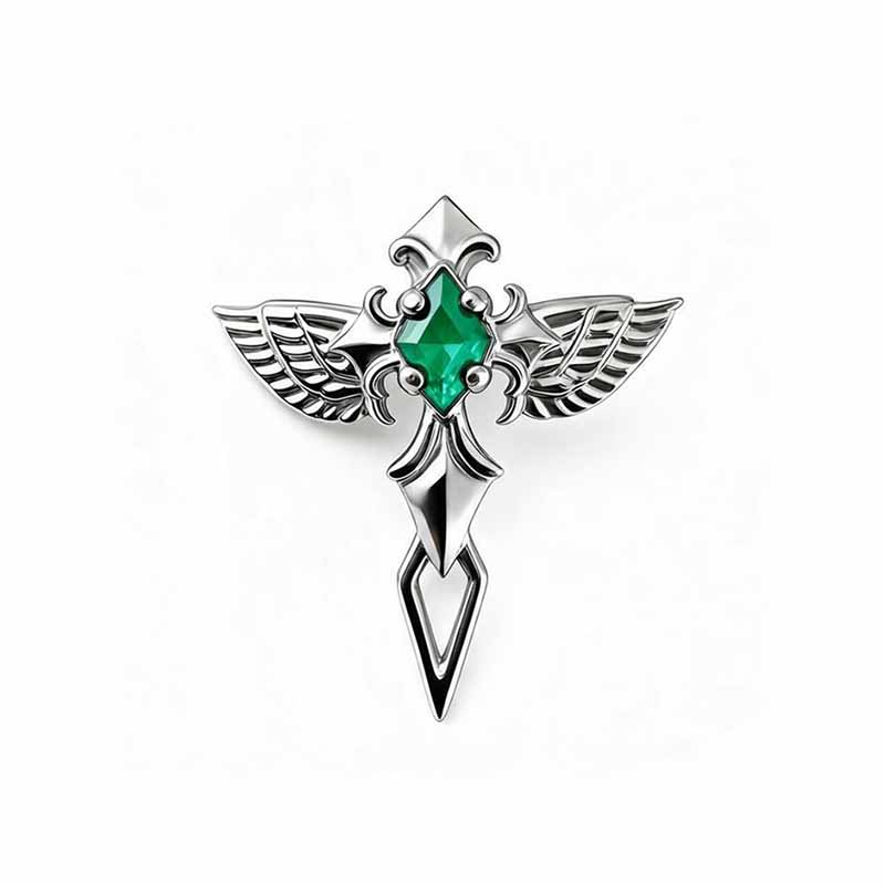 16G Crossbones Skull Titanium Piercing Lip Ring