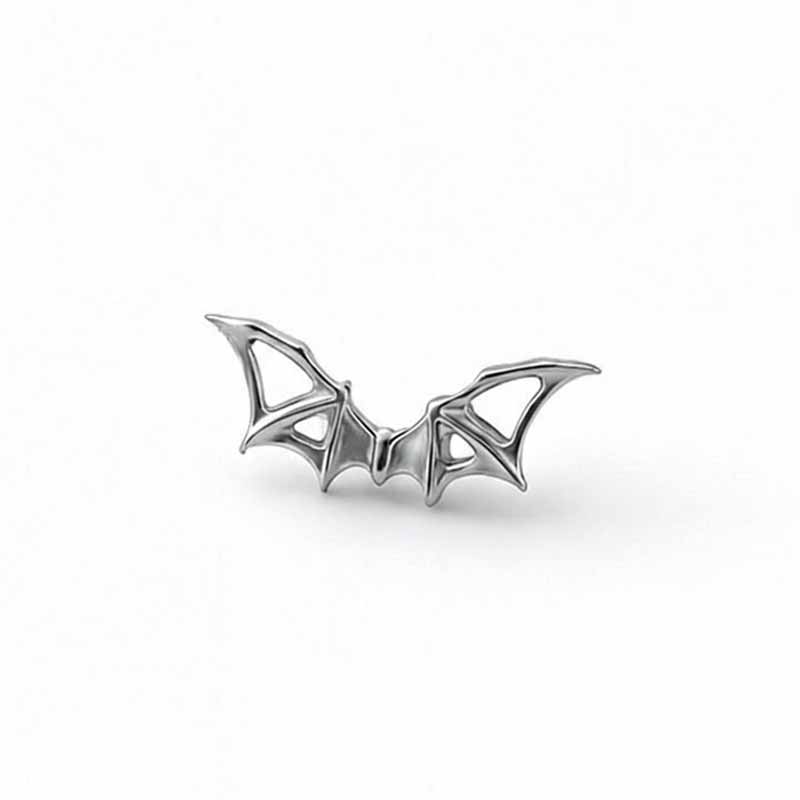 16G Crossbones Skull Titanium Piercing Lip Ring