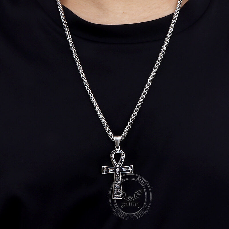 Ankh Cross Ancient Egyptian Symbol Stainless Steel Pendant