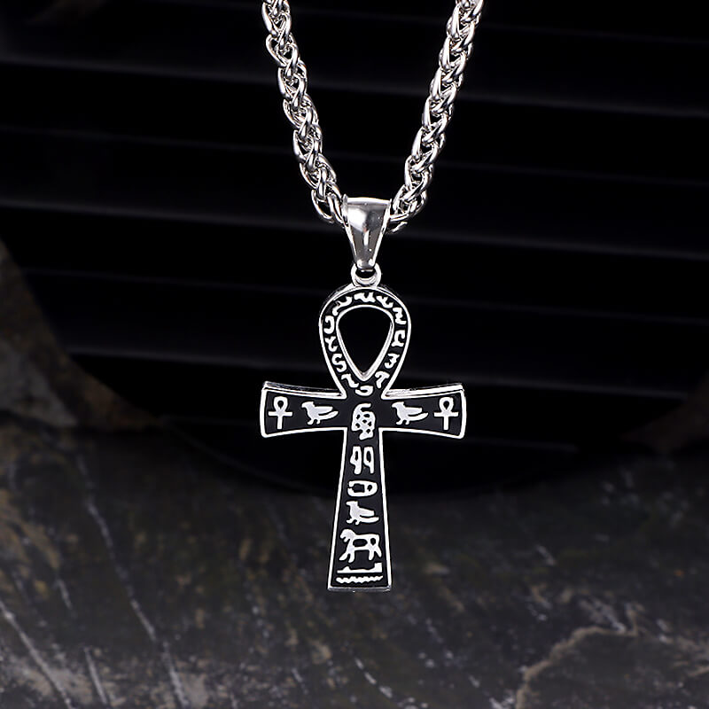 Colgante vikingo de acero inoxidable con cruz celta