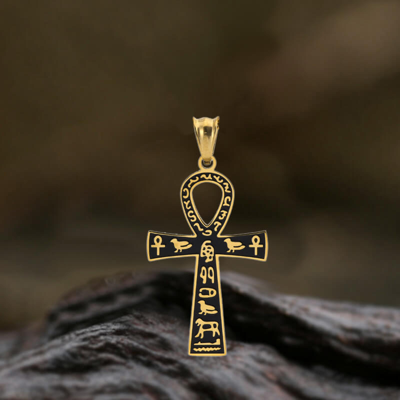 Ankh Cross Ancient Egyptian Symbol Stainless Steel Pendant | Gthic.com