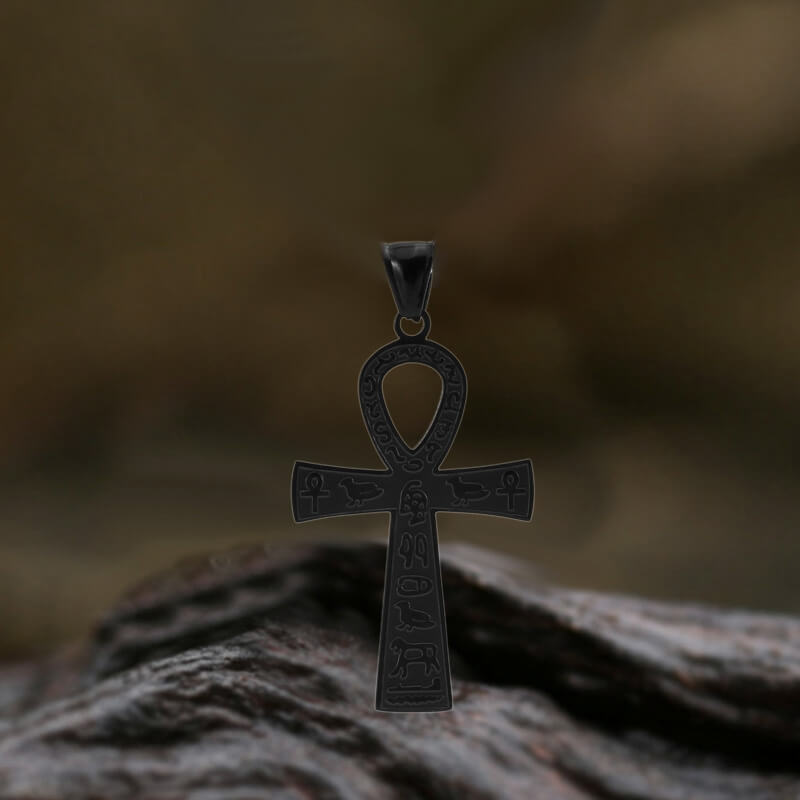 Ankh Cross Ancient Egyptian Symbol Stainless Steel Pendant | Gthic.com