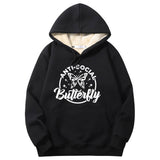 Anti-Social Butterfly Crew Collar Hoodie 01 | Gthic.com