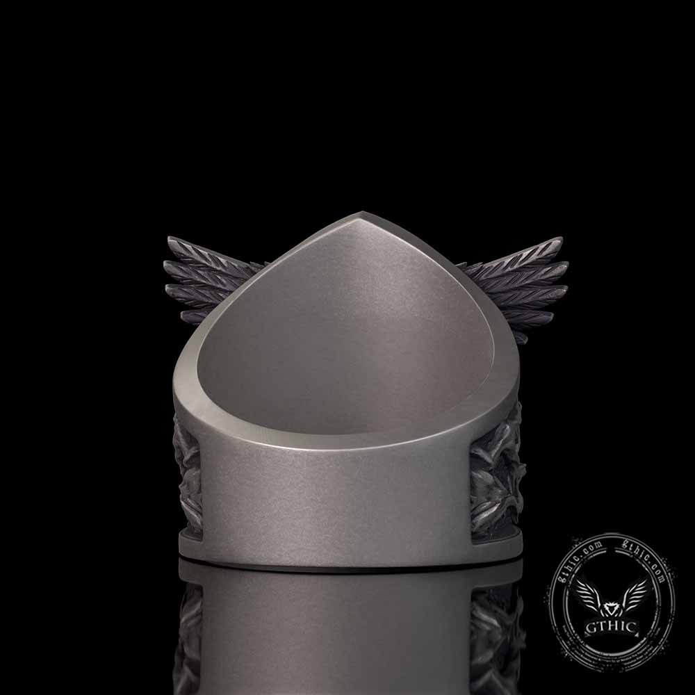 Archangel Michael Demon Slayer Sterling Silver Knight Ring