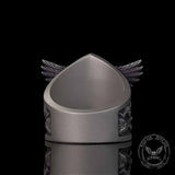 Archangel Michael Demon Slayer Sterling Silver Knight Ring