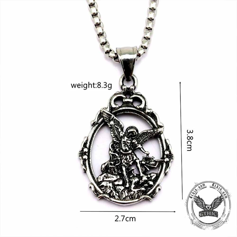 Archangel Michael Sacred Stainless Steel Pendant