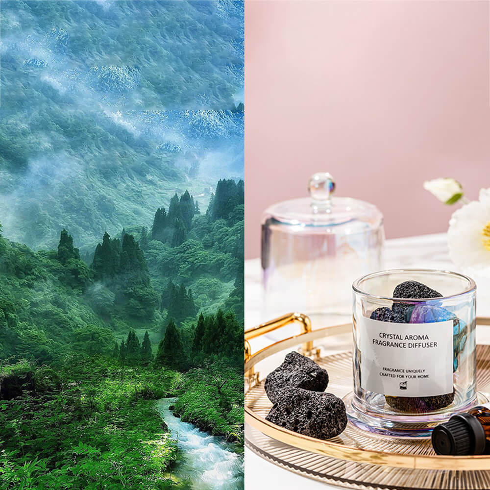 Aroma Diffuser Crystal Cup Essential Oil Home Figurine