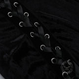 Asymmetrical High-Slit Lace-Up Bodycon Dress