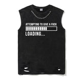 Attempting To Give A Fuck Vintage Washed T-shirt Vest Top | Gthic.com