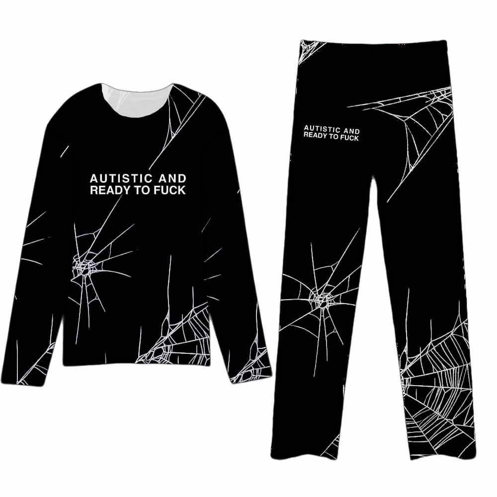 Autistic And Ready To Fuck Spider Web Sleepwear Set GTHIC autistic-and-ready-to-fuck-spider-web-sleepwear-set-gthic