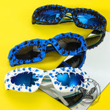 Avant-Garde Full-Frame Drip Glue PC Sunglasses | Gthic.com