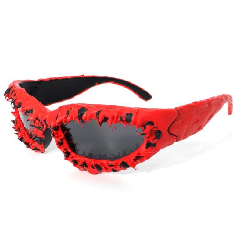 Avant-Garde Full-Frame Drip Glue PC Sunglasses | Gthic.com