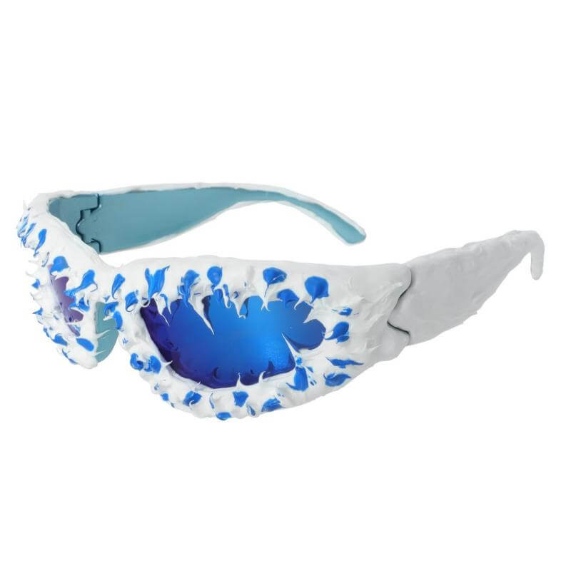 Avant-Garde Full-Frame Drip Glue PC Sunglasses | Gthic.com