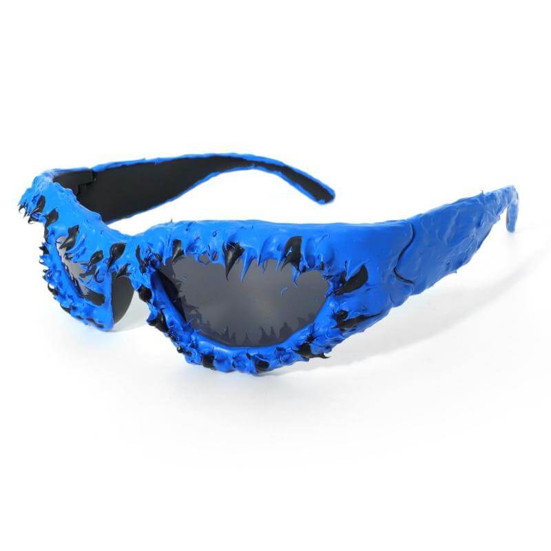Avant-Garde Full-Frame Drip Glue PC Sunglasses | Gthic.com
