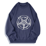 Baphomet Cotton Long Sleeve Satan T-shirt | Gthic.com