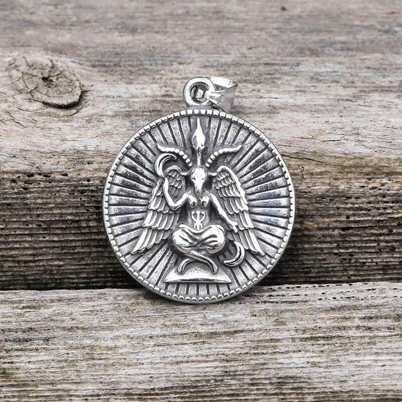 Baphomet Goat Stainless Steel Satanic Pendant | Gthic.com