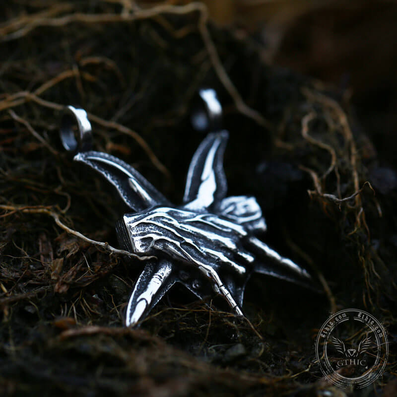 Baphomet Hands Stainless Steel Pendant | Gthic.com