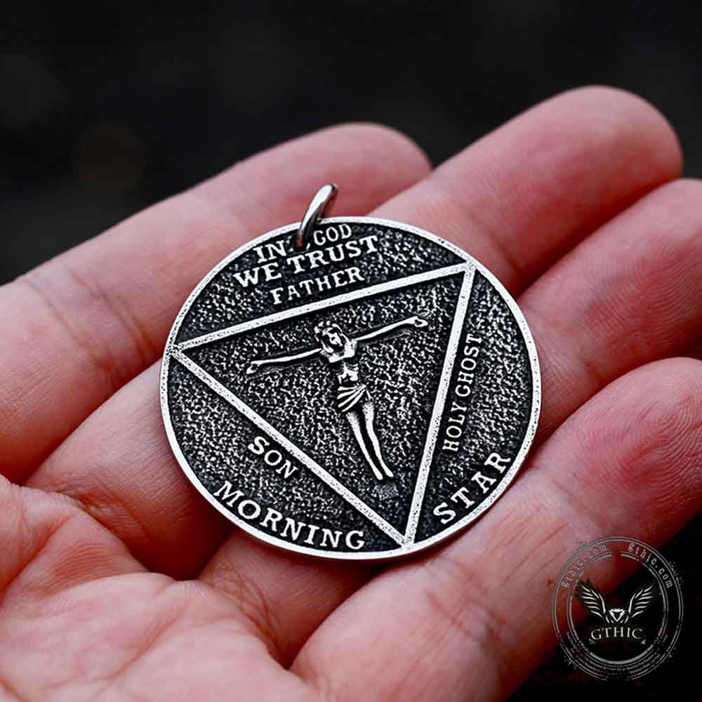 Baphomet Satan Double Sided Stainless Steel Pendant | Gthic.com